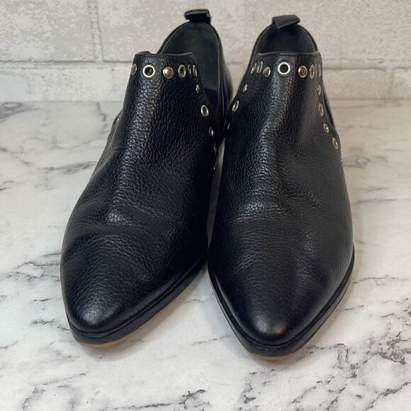 Rebecca Minkoff Anette Grommet Black Booties 7 - Picture 1 of 5